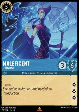 Malefiz - Nicht eingeladen 1TFC-151 Rare Boosterfrisch Deutsch Foil