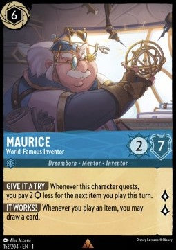 Maurice - Weltberühmter Erfinder 1TFC-152 Rare Boosterfrisch Deutsch Foil