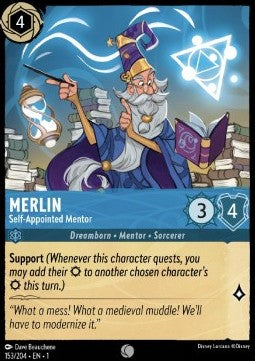 Merlin - Selbsternannter Mentor 1TFC-153 Common Boosterfrisch Deutsch Foil
