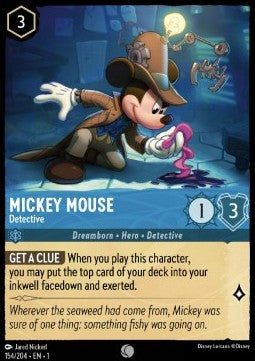 Micky Maus - Detektiv 1TFC-154 Common Boosterfrisch Deutsch Foil