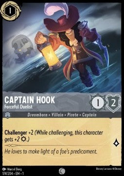 Käpt'n Hook - Mächtiger Duellant 1TFC-174 Common Boosterfrisch Deutsch Foil