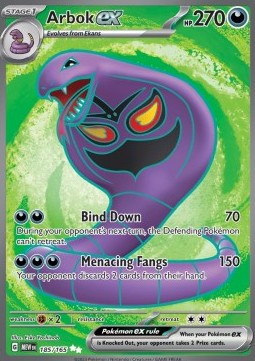 Arbok ex MEW-185 Ultra Rare GD Deutsch