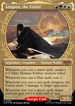 Aragorn, the Uniter LTRH-809 Mythic Near Mint Englisch Foil