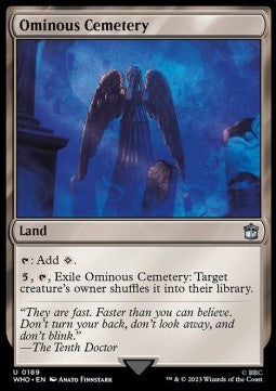Ominous Cemetery WHO-189 Uncommon Good Englisch Foil
