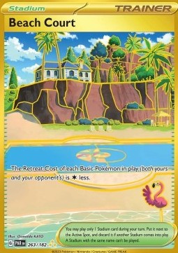 Strandplatz PAR-263 Secret Rare Boosterfrisch Deutsch