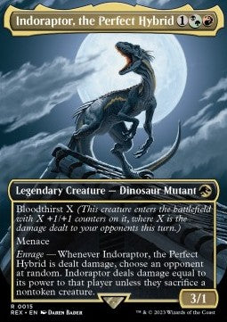 Indoraptor, the Perfect Hybrid (V.1) REX-15 Rare Near Mint Englisch Foil