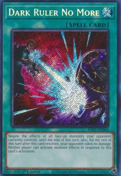 Kein Dunkler Herrscher mehr (V.3) RA01-060 Secret Rare Excellent Deutsch 1. Auflage
