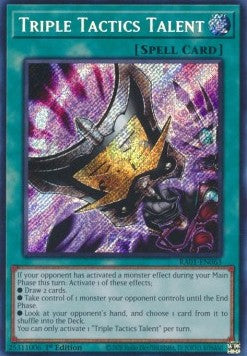Talent der drei Taktiken (V.3) RA01-063 Secret Rare Near Mint Deutsch 1. Auflage
