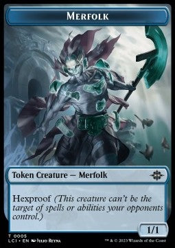 Merfolk Token (Blue 1/1 Hexproof) TLCI-T05 Token Excellent Englisch