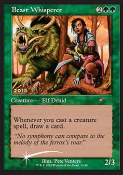 Beast Whisperer 30C-2018 Rare Near Mint Englisch Foil