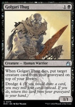 Golgari Thug RVR-76 Uncommon Near Mint Englisch