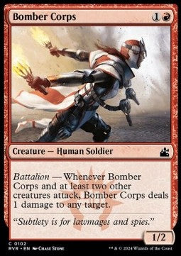 Bomber Corps RVR-102 Common Near Mint Englisch