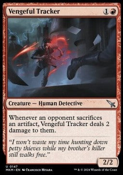Vengeful Tracker MKM-147 Uncommon Excellent Englisch Foil