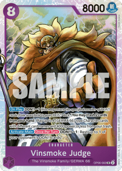 Vinsmoke Judge (OP06-062) (V.1) OP06 Super Rare Near Mint Englisch