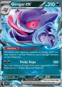 Gengar ex TEF-104 Double Rare Excellent Deutsch