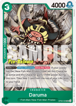 Daruma (OP06-029) OP06P Uncommon Near Mint Englisch