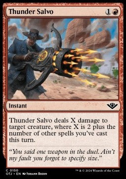 Thunder Salvo OTJ-150 Common Near Mint Englisch Foil