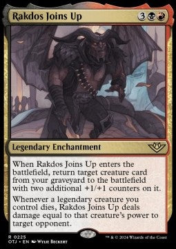 Rakdos' Bandenbeitritt OTJ-225 Rare Near Mint Deutsch