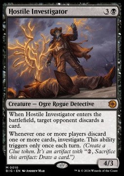 Hostile Investigator BIG-10 Mythic Excellent Englisch