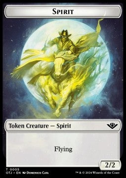 Spirit Token (W 2/2) // Treasure Token TOTJ-T 5/18 Token Excellent Englisch Foil