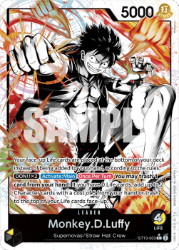Monkey.D.Luffy (ST13-003) (V.2) ST-13 Alternate Art Near Mint Englisch