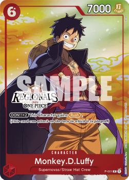 Monkey.D.Luffy (P-001) (V.2) STP Promo Near Mint Englisch