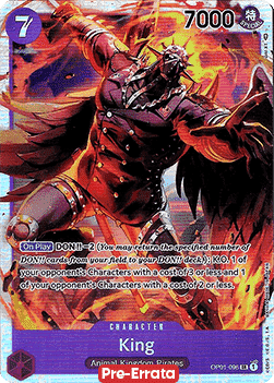King (OP01-096) (V.1) OP01E Super Rare Near Mint Englisch