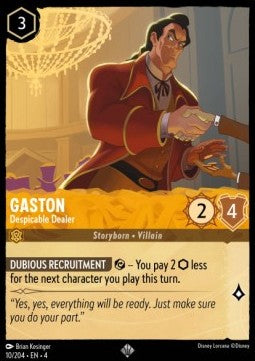 Gaston - Verruchter Händler 4URS-10 Super Rare Near Mint Deutsch Foil