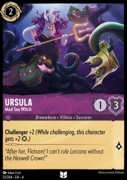Ursula - Verrückte Seehexe 4URS-57 Uncommon Near Mint Deutsch Foil