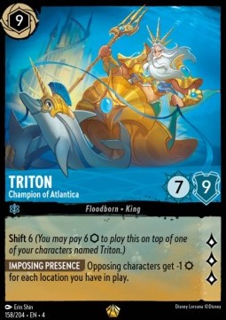 Triton - Champion of Atlantica 4URS-158 Legendary Near Mint Französisch