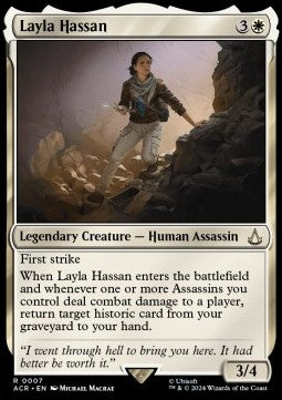 Layla Hassan ACR-7 Rare Excellent Englisch Foil