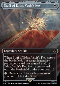 Staff of Eden, Vault's Key XACR-123 Mythic Near Mint Englisch Foil
