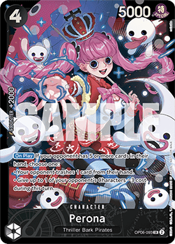 Perona (OP06-093) (V.1) STP Super Rare MT Englisch