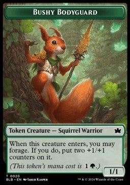 Bushy Bodyguard Token (G 1/1) // Food Token TBLB-T 20/27 Token Good Deutsch Foil