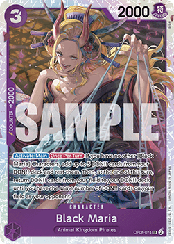 Black Maria (OP08-074) (V.1) OP08 Super Rare Boosterfrisch Englisch