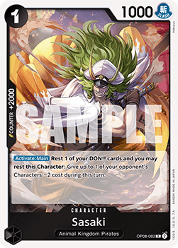 Sasaki (OP08-082) OP08 Rare Near Mint Englisch