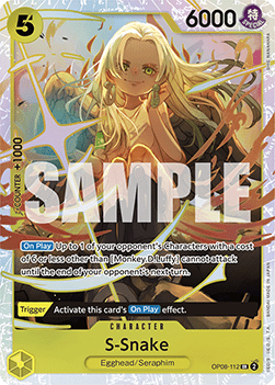S-Snake (OP08-112) (V.1) OP08 Super Rare Near Mint Englisch