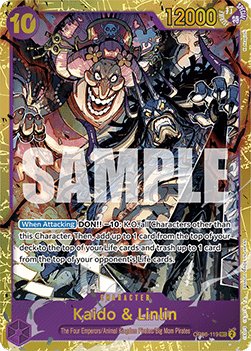 Kaido & Linlin (OP08-119) (V.1) OP08 Secret Rare Near Mint Englisch