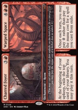 Charred Foyer // Warped Space DSK-129 Mythic Near Mint Englisch Foil