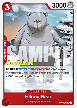 Hiking Bear (OP08-010) OP08P Uncommon Near Mint Englisch