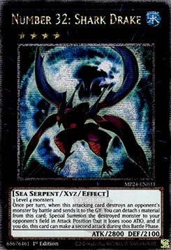 Number 32: Shark Drake MP24-033 Quarter Century Secret Rare Excellent Englisch 1. Auflage