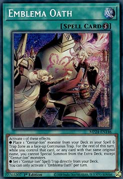 Emblema-Schwur MP24-146 Secret Rare Near Mint Deutsch 1. Auflage