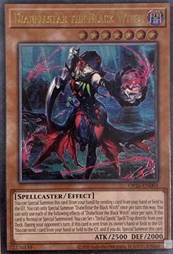 Diabellstar die schwarze Hexe OP26-001 Ultimate Rare Near Mint Deutsch
