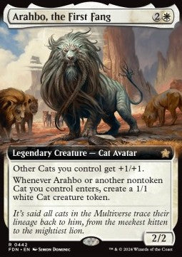 Arahbo, the First Fang XFDN-442 Rare Near Mint Englisch Foil