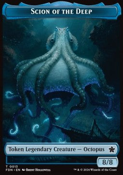 Scion of the Deep Token (U 8/8) // Koma's Coil Token (U 3/3) TFDN-T 13/11 Token Near Mint Englisch Foil
