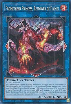 Prometheische Prinzessin, Verteilerin der Flammen (V.3) RA03-050 Secret Rare Near Mint Deutsch 1. Auflage