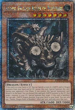 Redox, Drachenherrscher der Felsen (V.5) RA03-008 Quarter Century Secret Rare Near Mint Deutsch 1. Auflage