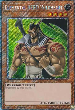 Elementar-HELD Wildheart (V.1) RA03-157 Platinum Secret Rare Near Mint Deutsch 1. Auflage