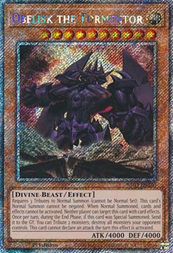 Obelisk der Peiniger (V.1) RA03-230 Platinum Secret Rare Near Mint Deutsch 1. Auflage