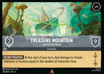 Treasure Mountain - Azurite Sea Island 6AZS-203 Rare Excellent Englisch Foil